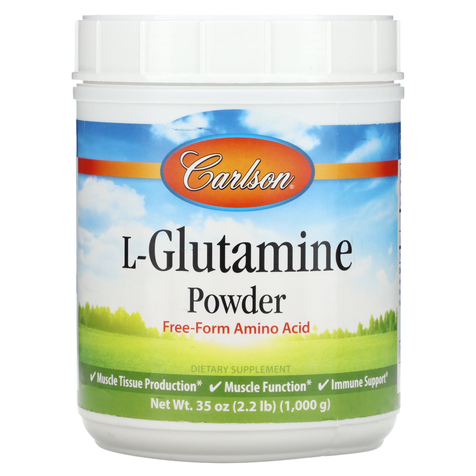 Carlson Labs, L-Glutamine Pwd, 1000 Bottle UPC 088395068263 | HiLife Vitamins